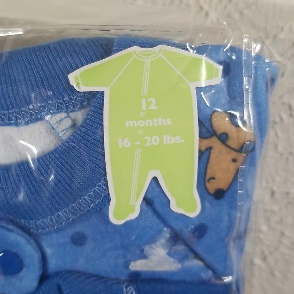 Gerber 2 pack Blanket Sleepers for 12 months BRAND NEW still in original package